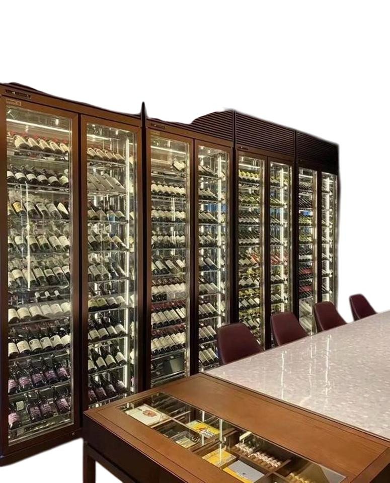 JVmoebel Weinschrank Weindisplay Weinschrank aus Edelstahl in Gold – Flaschenregal (1-St) Made in Europe von JVmoebel