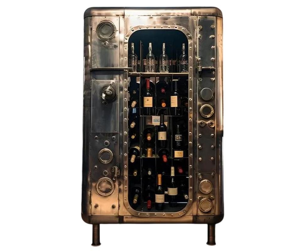 JVmoebel Weinschrank Weinkühlschrank Weinkommode Weinschrank Weinmöbel Flaschenregal (1-St) Made in Europe von JVmoebel