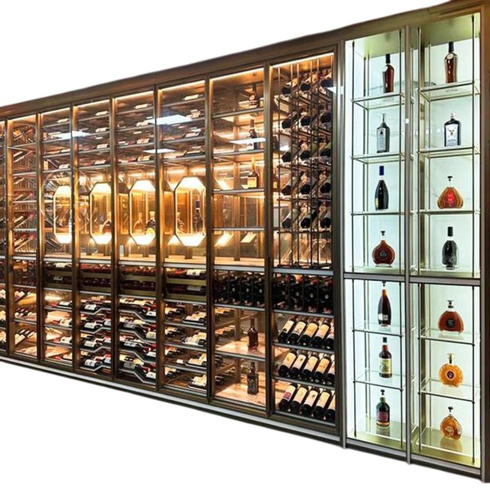 JVmoebel Weinschrank Weinschrank Vitrinenschrank Weinlagerung Weinkellerregal Weinmöbel (1-St) Made in Europe von JVmoebel