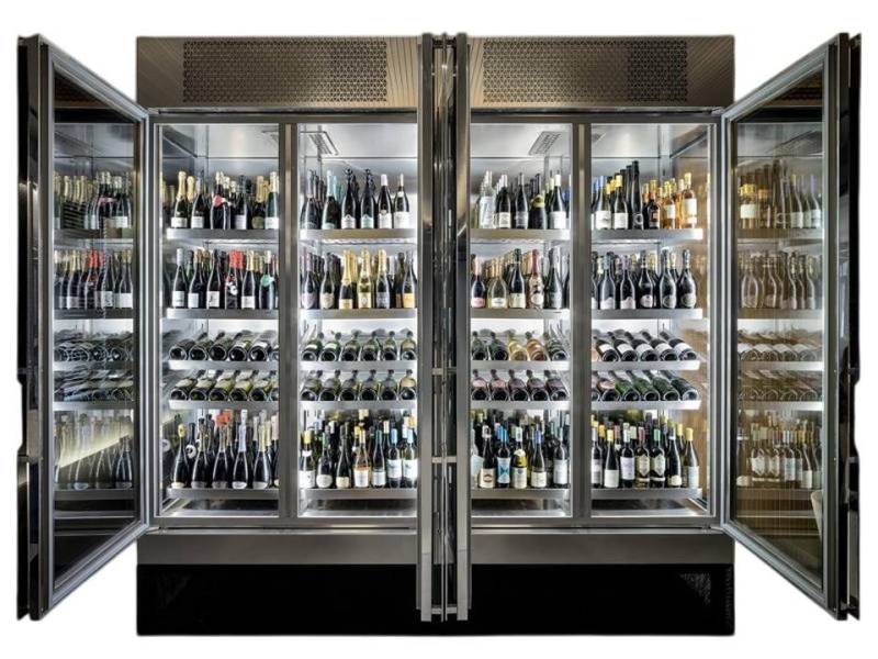 JVmoebel Weinschrank Weinschrank Weinkühlschrank Schaukasten Weinmöbel Schrankvitrine (1-St) Made in Europe von JVmoebel