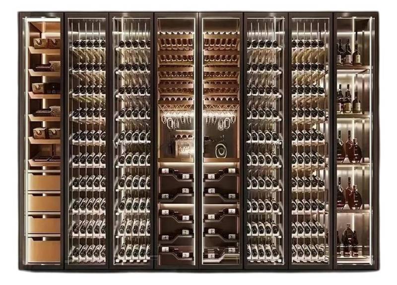 JVmoebel Weinschrank Weinschrank Weinmöbel Glasvitrine Flaschenregal Glasschrank Weinregal (1-St) Made in Europe von JVmoebel