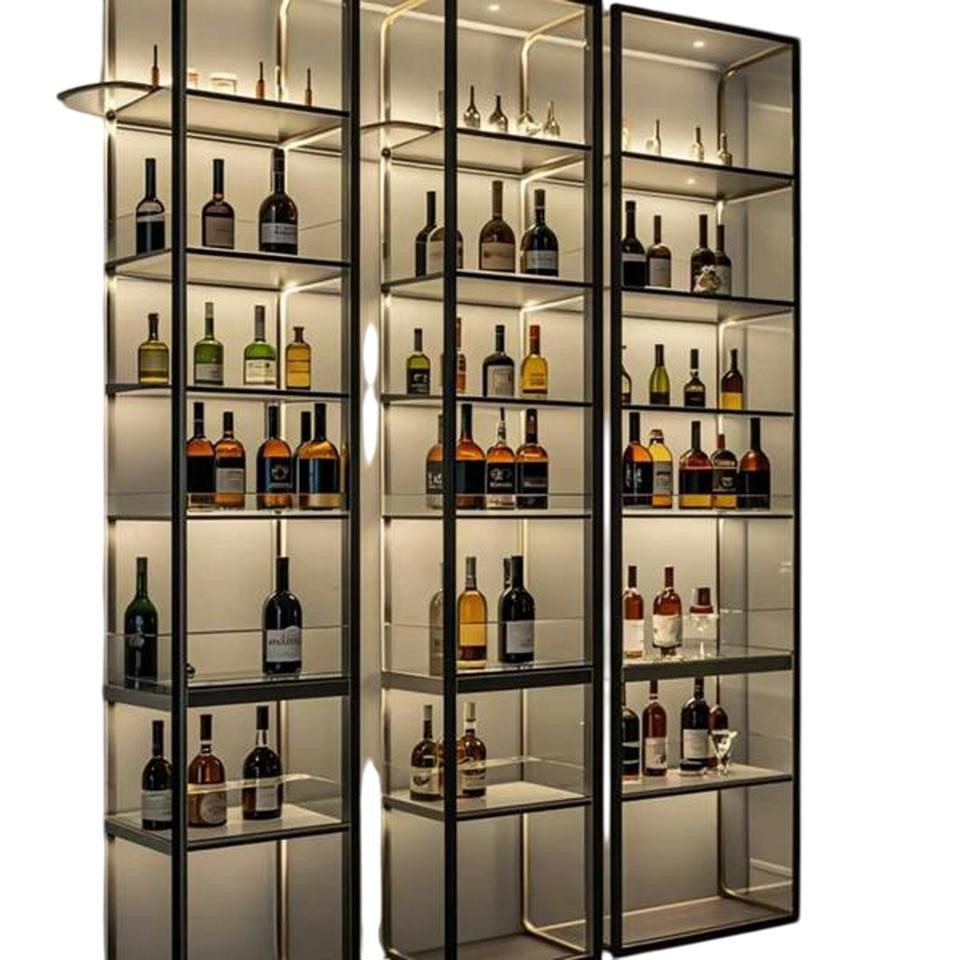 JVmoebel Weinschrank Weinschrank Weinregal Flaschenregal Weinmöbel Weinarchiv Weinablage (1-St) Made in Europe von JVmoebel