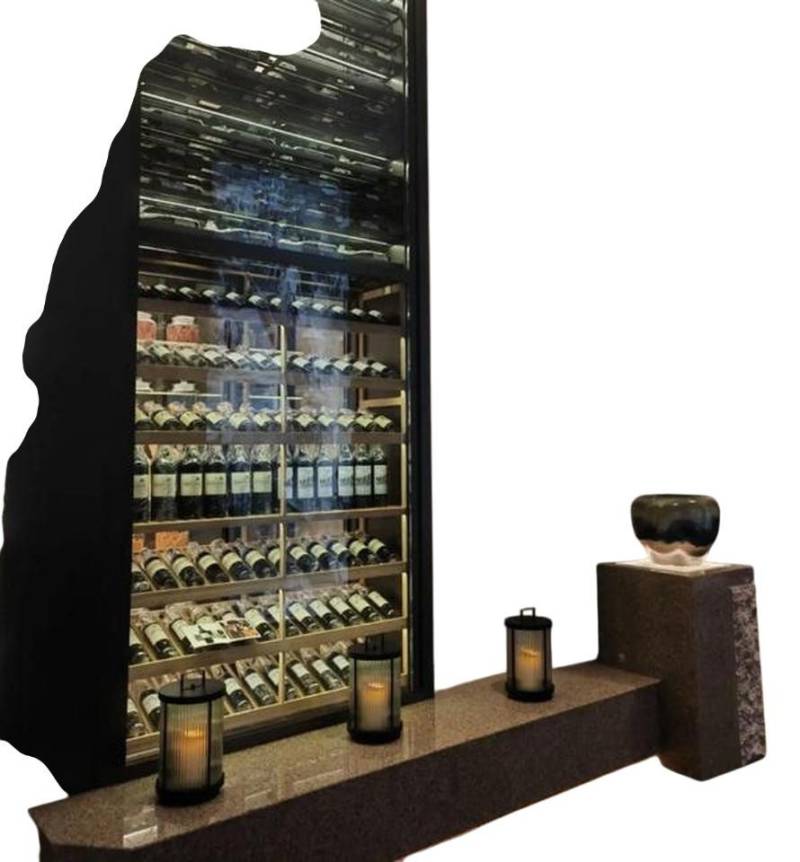 JVmoebel Weinschrank Weinschrank Weinwandregal Weinregal Flaschenregal Weinmöbel Weinablage (1-St) Made in Europe von JVmoebel