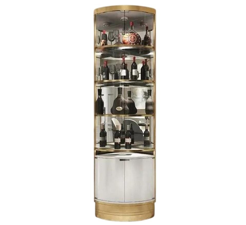JVmoebel Weinschrank Weinvitrine Weinschrank Vitrinenschrank Weinregalvitrine Weinablage (1-St) Made in Europe von JVmoebel