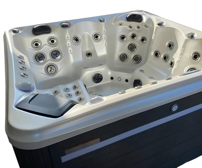 JVmoebel Whirlpool-Badewanne Freistehender Outdoor-Whirlpool 200x200 cm in Weiß aus Acryl, Made in Europe von JVmoebel