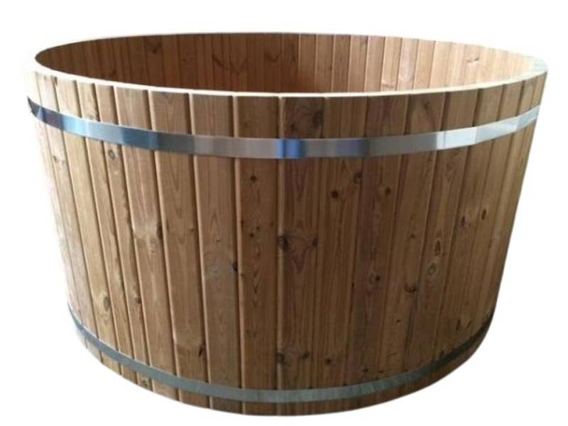 JVmoebel Whirlpool-Badewanne Garten Bad Thermoholz Whirlpool Badefass Outdoor-Spa Erholungsbecken, Made in Europe von JVmoebel