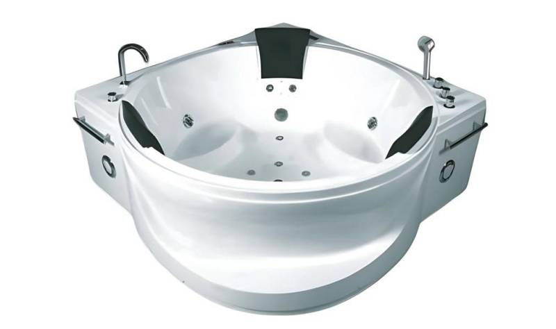 JVmoebel Whirlpool-Badewanne Hydromassagebad Whirlpool 178x178 cm Weiß Acryl Wellnesspool, Made in Europe JVmoebel Whirlpool-Badewanne Hydromassagebad Whirlpool 178x178 cm Weiß Acryl Wellnesspool, Made in Europe von JVmoebel