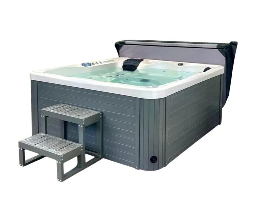 JVmoebel Whirlpool-Badewanne Massagebad Whirlpool Outdoor-Spa Hot Tub Hydromassagewanne 190x190 cm, Made in Europe von JVmoebel