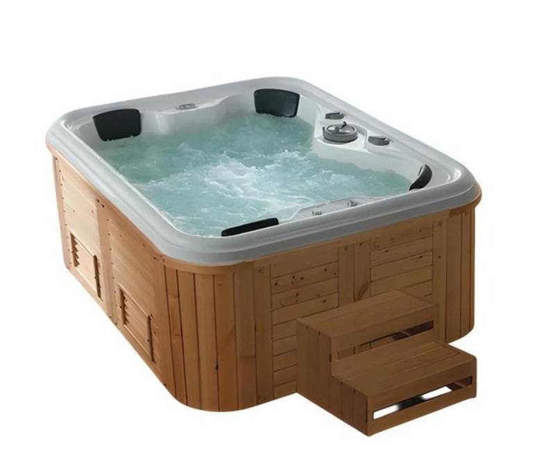 JVmoebel Whirlpool-Badewanne Massagebecken Außenwhirlpool 210x180 cm Braun Acryl Outdoor-Spa, Made in Europe JVmoebel Whirlpool-Badewanne Massagebecken Außenwhirlpool 210x180 cm Braun Acryl Outdoor-Spa, Made in Europe von JVmoebel