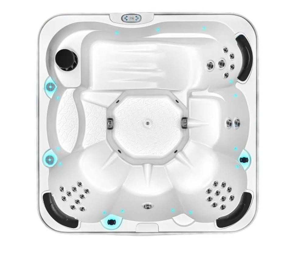 JVmoebel Whirlpool-Badewanne Outdoor Acryl Spa Whirlpool Whirlwanne Relaxpool Blubberbad 215x215 cm, Made in Europe von JVmoebel