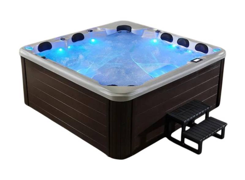 JVmoebel Whirlpool-Badewanne Outdoor Spa Whirlpool 220x220 cm Weiß Acryl Heißwasserbecken, Made in Europe von JVmoebel