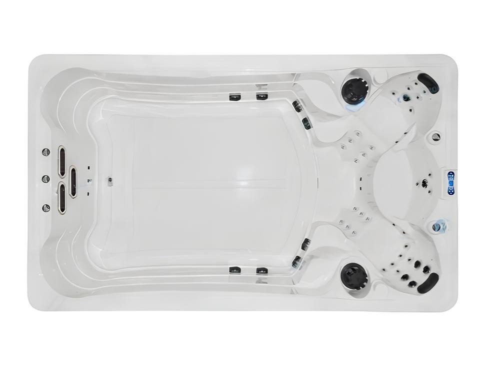 JVmoebel Whirlpool-Badewanne Outdoor-Spa Whirlpool 398x230cm Weiß Acryl Hydromassagebad, Made in Europe von JVmoebel