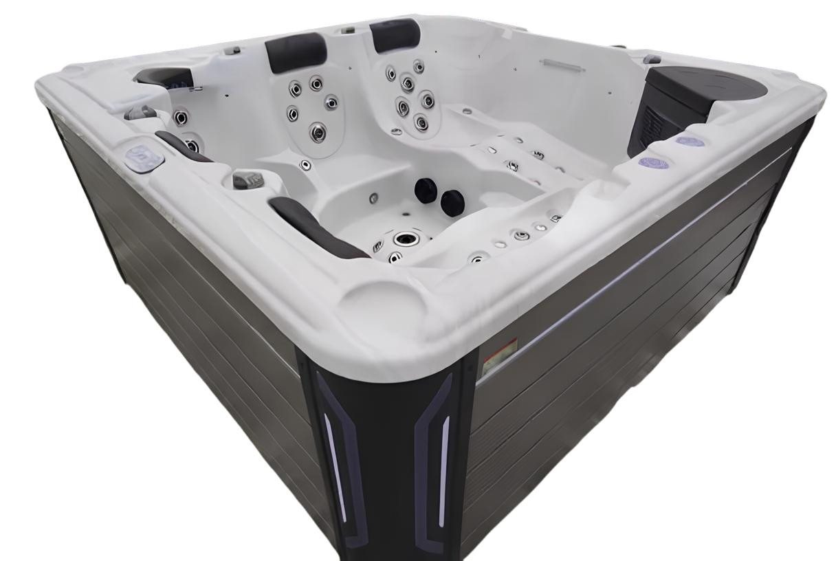 JVmoebel Whirlpool-Badewanne Outdoor-Spa Whirlpool Massagebad Hot Tub Hydromassagewanne 220x220 cm, Made in Europe von JVmoebel