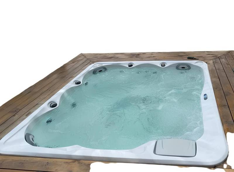 JVmoebel Whirlpool-Badewanne Relaxpool Sprudelbad 190x190 cm Weiß - Outdoor Hydromassagewanne, Made in Europe JVmoebel Whirlpool-Badewanne Relaxpool Sprudelbad 190x190 cm Weiß - Outdoor Hydromassagewanne, Made in Europe von JVmoebel