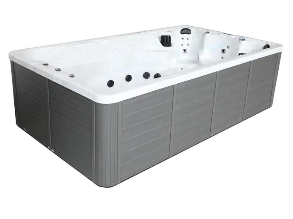 JVmoebel Whirlpool-Badewanne Relaxpool Sprudelbad Outdoor Whirlpool 398x230cm Weiß Acryl, Made in Europe von JVmoebel