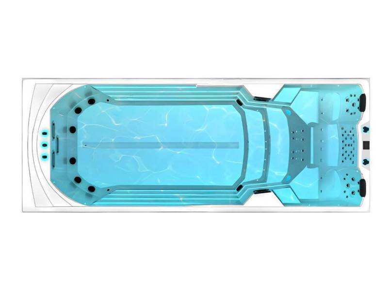 JVmoebel Whirlpool-Badewanne Relaxpool Sprudelbad Outdoor Whirlpool 585x230cm Weiß Acryl, Made in Europe JVmoebel Whirlpool-Badewanne Relaxpool Sprudelbad Outdoor Whirlpool 585x230cm Weiß Acryl, Made in Europe von JVmoebel