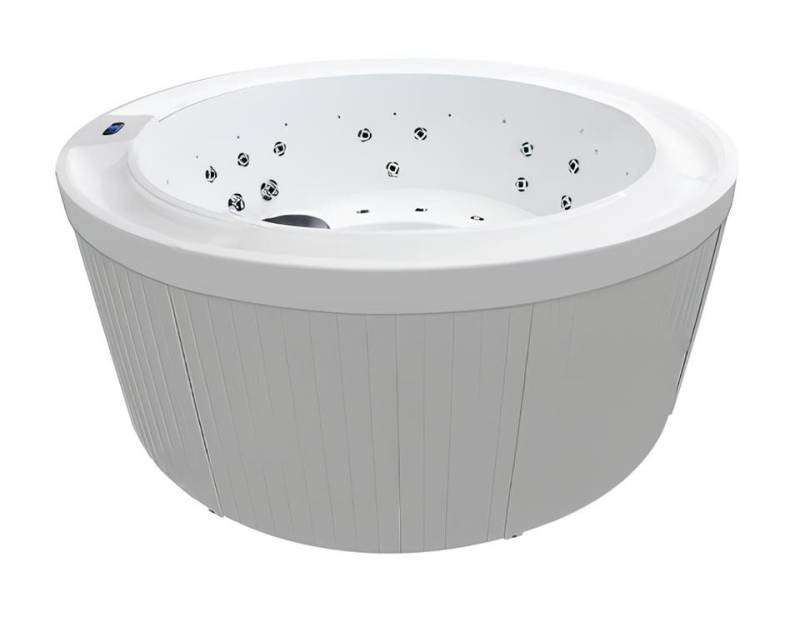 JVmoebel Whirlpool-Badewanne Runder Whirlpool Massagebecken 180x180 cm Weiß Acryl Outdoor-Spa, Made in Europe JVmoebel Whirlpool-Badewanne Runder Whirlpool Massagebecken 180x180 cm Weiß Acryl Outdoor-Spa, Made in Europe von JVmoebel