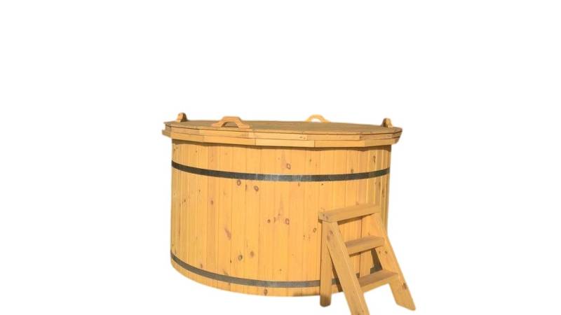 JVmoebel Whirlpool-Badewanne Whirlpool Badefass Garten Bad Thermoholz Braun Outdoor-Spa, Made in Europe von JVmoebel