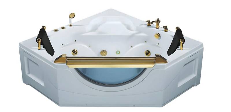 JVmoebel Whirlpool-Badewanne Whirlpool Badewanne 165x165 cm Weiß Acryl Hydromassage Spa, Made in Europe JVmoebel Whirlpool-Badewanne Whirlpool Badewanne 165x165 cm Weiß Acryl Hydromassage Spa, Made in Europe von JVmoebel