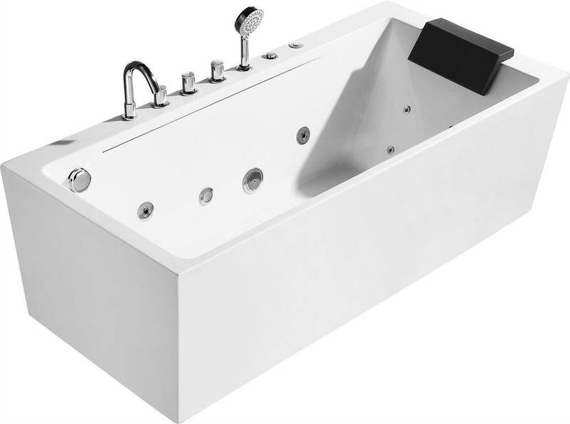 JVmoebel Whirlpool-Badewanne Whirlpool Badewanne Blasen Spa Wannen LED-Beleuchtung Massagedüsen, (1-tlg), Made in Europa von JVmoebel
