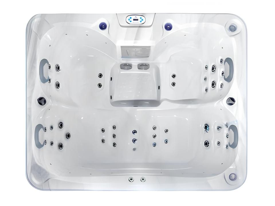 JVmoebel Whirlpool-Badewanne Whirlpool Blubberbad 200x165 cm Weiß - Acryl Outdoor-Spa, Made in Europe von JVmoebel