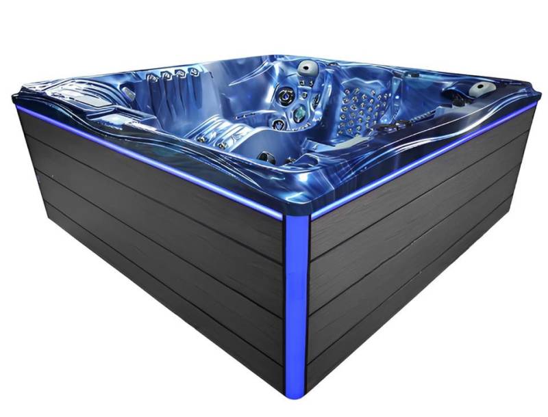 JVmoebel Whirlpool-Badewanne Whirlpool Blubberbad 230x230cm in Blau - Hydromassagewanne Acryl, Made in Europe von JVmoebel
