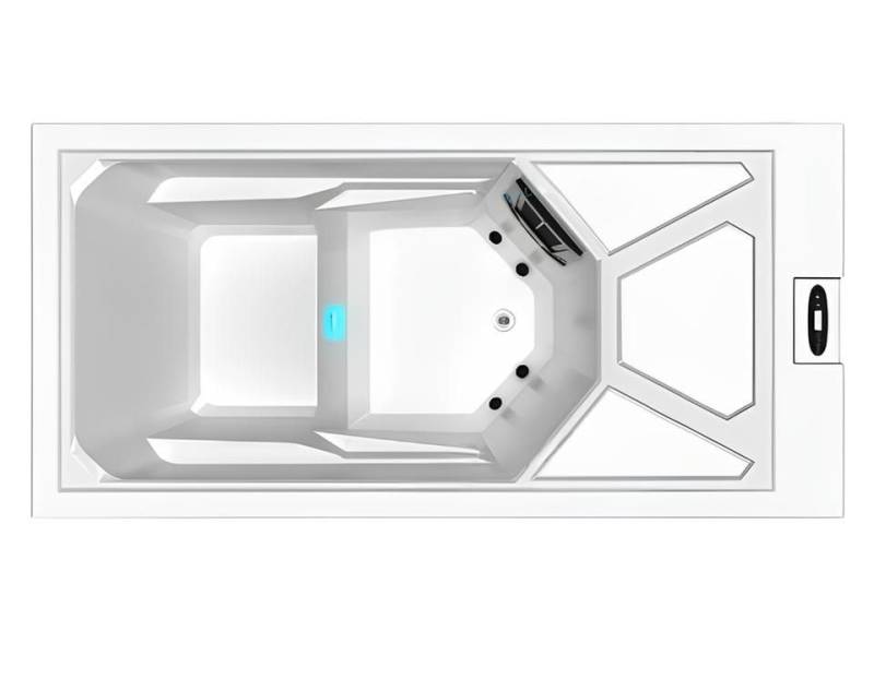 JVmoebel Whirlpool-Badewanne Whirlpool Erkältungsbad 215x105 cm Weiß - Outdoor Massagepool, Made in Europe von JVmoebel