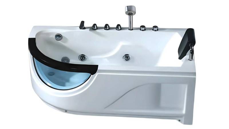 JVmoebel Whirlpool-Badewanne Whirlpool Hydromassagewanne 170x80 cm Weiß Acryl Spa-Bad, Made in Europe von JVmoebel