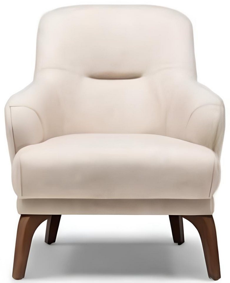 JVmoebel Sessel Beiger Polstersessel für Wohnzimmer - bequemer Ohrensessel (1-St., Sessel), Made in Europa von JVmoebel