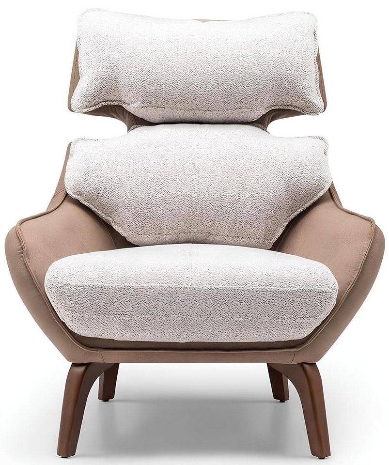 JVmoebel Sessel Beiger Stoff-Ohrensessel für das moderne Wohnzimmer (1-St., Sessel), Made in Europa JVmoebel Sessel Beiger Stoff-Ohrensessel für das moderne Wohnzimmer (1-St., Sessel), Made in Europa von JVmoebel
