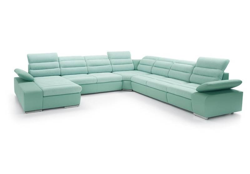 JVmoebel Wohnlandschaft Ecksofa U-form Eckcouch Schlaffunktion Wohnlandschaft Sofa, Made in Europa von JVmoebel