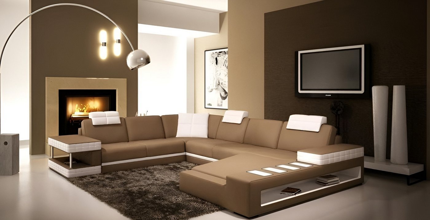 JVmoebel Wohnlandschaft Großes Sofa in U-Form – Stilvolles Design und Komfort, Made in Europa von JVmoebel