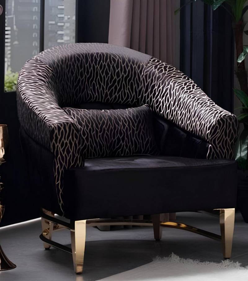 JVmoebel Sessel Italienischer Polster Ohrensessel im gemütlichen Bibliotheksstil, Made in Europa von JVmoebel