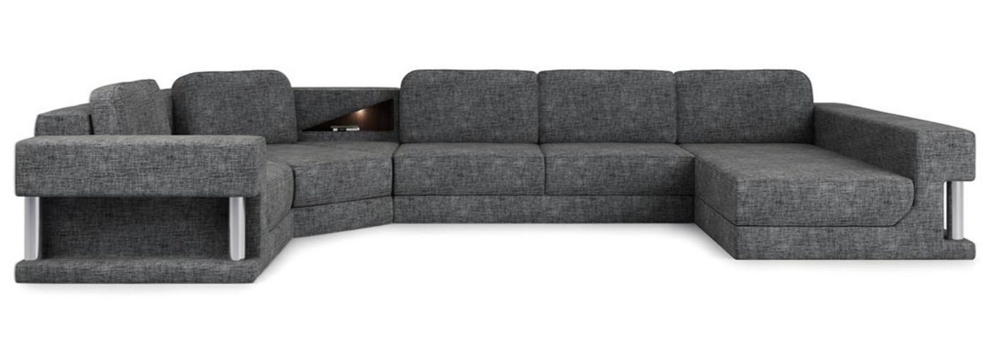 JVmoebel Wohnlandschaft Modern Sofa Couch Polster Leder U-Form Designmöbel Komfort, Made in Europa von JVmoebel