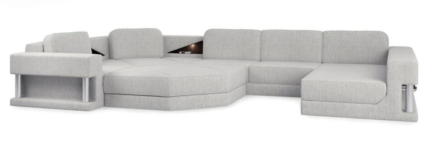 JVmoebel Wohnlandschaft Modern Sofa Couch Polster Leder U-Form Designmöbel Komfort, Made in Europa von JVmoebel