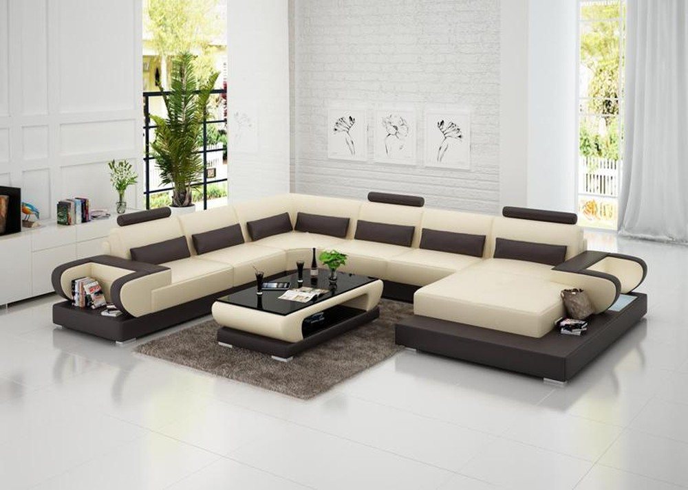 JVmoebel Wohnlandschaft Moderne Eckcouch aus Leder – Stilvolle Wohnlandschaft Sofa, Made in Europa JVmoebel Wohnlandschaft Moderne Eckcouch aus Leder – Stilvolle Wohnlandschaft Sofa, Made in Europa von JVmoebel