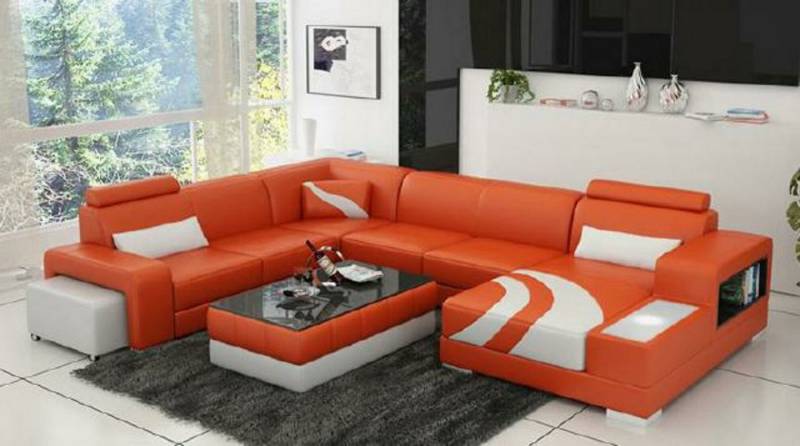 JVmoebel Wohnlandschaft Polster Sofa Eckgarnitur Wohnlandschaft Couch Modernde Sofas U Form, Made in Europa von JVmoebel