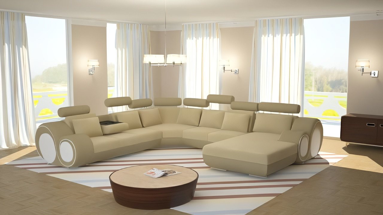 JVmoebel Wohnlandschaft Sofa Wohnlandschaft U-Form mit USB Ecksofa Polster Garnitur, Made in Europa JVmoebel Wohnlandschaft Sofa Wohnlandschaft U-Form mit USB Ecksofa Polster Garnitur, Made in Europa von JVmoebel