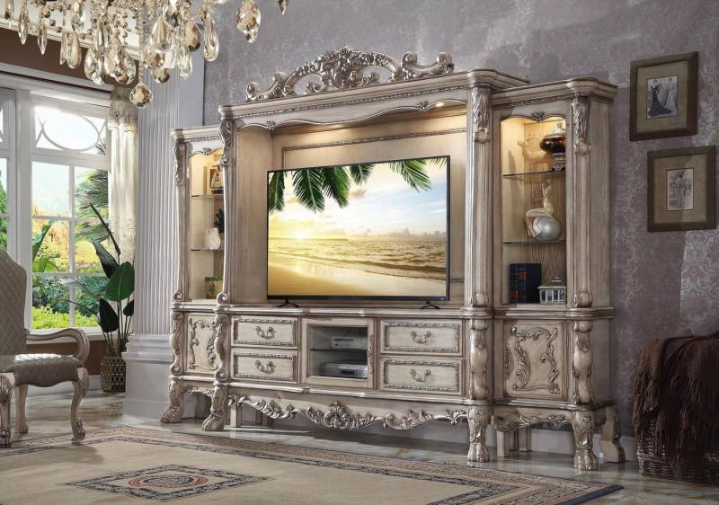 JVmoebel Wohnwand Wohnzimmer Set Vitrine Schrank Regal Set Wohnwände Regal Fernseh Wand, Made in Europa von JVmoebel