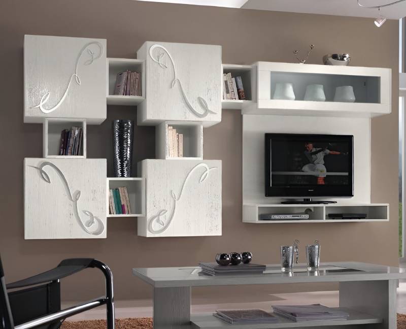 JVmoebel Wohnwand Elegante Möbel im modernen Stil von höchster Qualität für Ihr Zuhause, (1-St), Made in Italy von JVmoebel