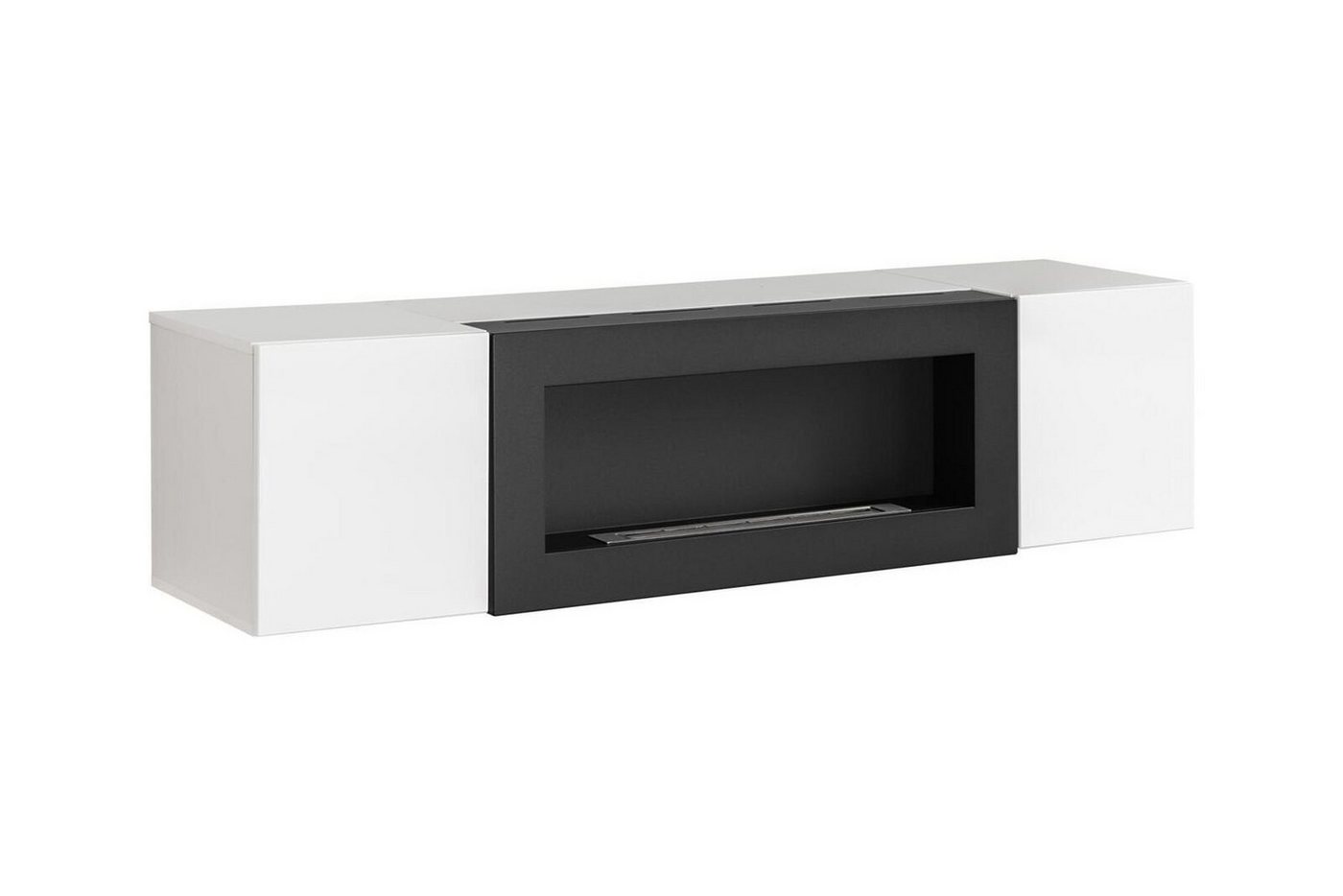 JVmoebel Wohnwand Luxus Wandschrank mit Kamin Wohnzimmermöbel Hänge Schrank Designer, Made in Europa von JVmoebel