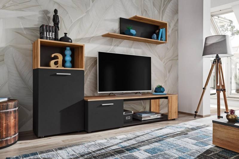 JVmoebel Wohnwand Moderne Luxuswohnwand im Designer Stil für Ihr Wohnzimmer, Made in Europa JVmoebel Wohnwand Moderne Luxuswohnwand im Designer Stil für Ihr Wohnzimmer, Made in Europa von JVmoebel
