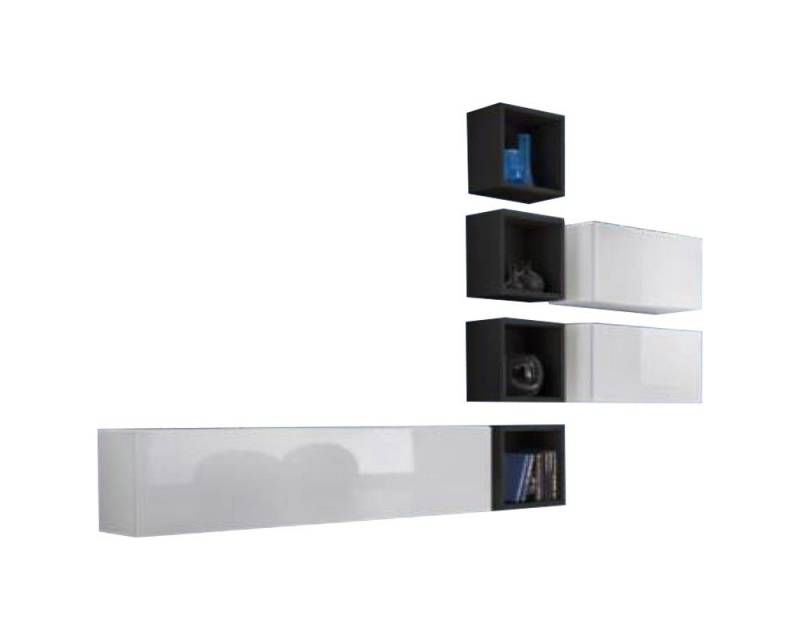 JVmoebel Wohnwand Moderne Wohnzimmer Komplett Wohnwand Möbel TV-Ständer Holz Designer, Made in Europa von JVmoebel
