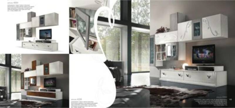 JVmoebel Wohnwand Wohnwand Design Wandschrank Regal Wohnzimmer Holz Vitrine Möbel, Made in Italy JVmoebel Wohnwand Wohnwand Design Wandschrank Regal Wohnzimmer Holz Vitrine Möbel, Made in Italy von JVmoebel