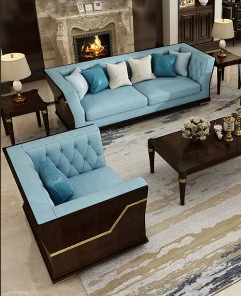 JVmoebel Wohnzimmer-Set, Klassische Designer Garnitur Sofa Couch Set Polster Sitz Set 3+1 von JVmoebel