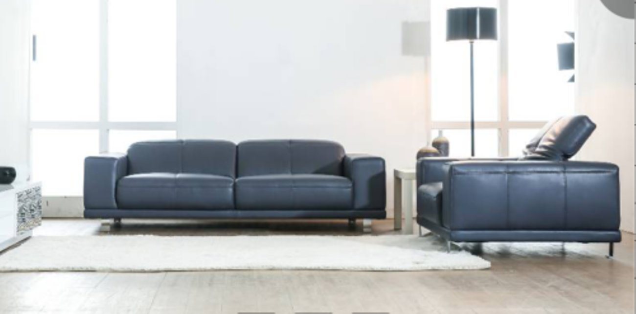 JVmoebel Wohnzimmer-Set, Luxus Designer Sitz Garnitur Sofa Couch Polster Set Leder 2+1 Couchen von JVmoebel
