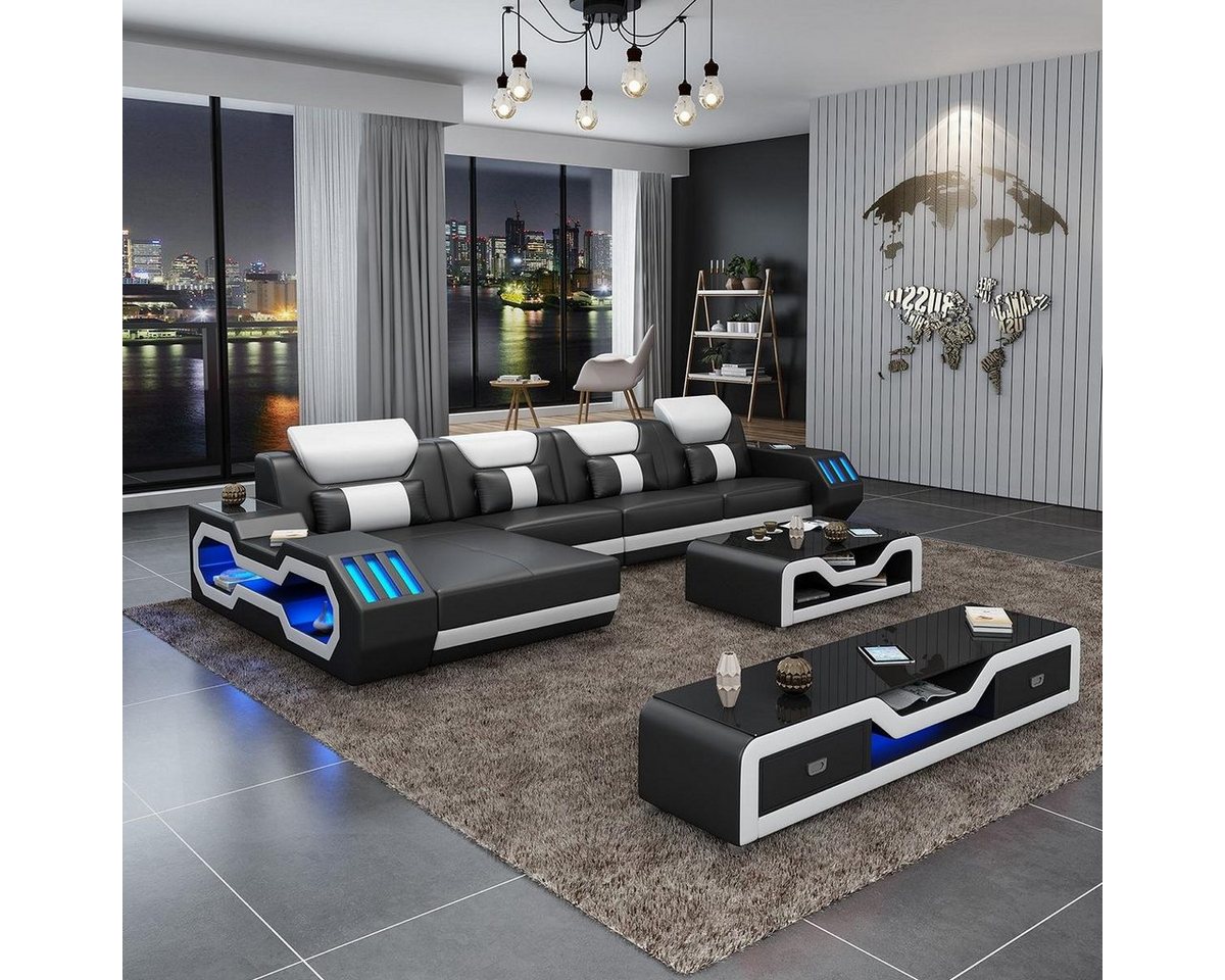 JVmoebel Ecksofa Leder Couch Wohnlandschaft Ledersofa Sofagarnitur Sofa L-Form, Made in Europa JVmoebel Ecksofa Leder Couch Wohnlandschaft Ledersofa Sofagarnitur Sofa L-Form, Made in Europa von JVmoebel