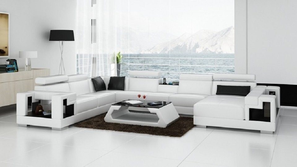 JVmoebel Wohnzimmer-Set, Wohnlandschaft Eckcouch Sofa Polster Eckcouch Couch Couchtisch von JVmoebel