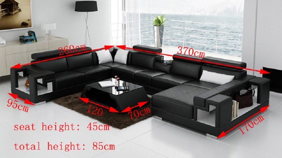 JVmoebel Wohnzimmer-Set, Wohnlandschaft Eckcouch Sofa Polster Eckcouch Couch Couchtisch von JVmoebel