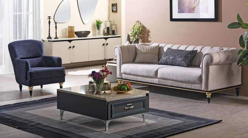 JVmoebel Polstergarnitur Couch Sofagarnitur Wohnzimmer Sofa Sessel Polstermöbel, (2-tlg., 2tlg Wohnzimmer Set (Sofa 3 Sitzer + Sessel), Made in Europa von JVmoebel